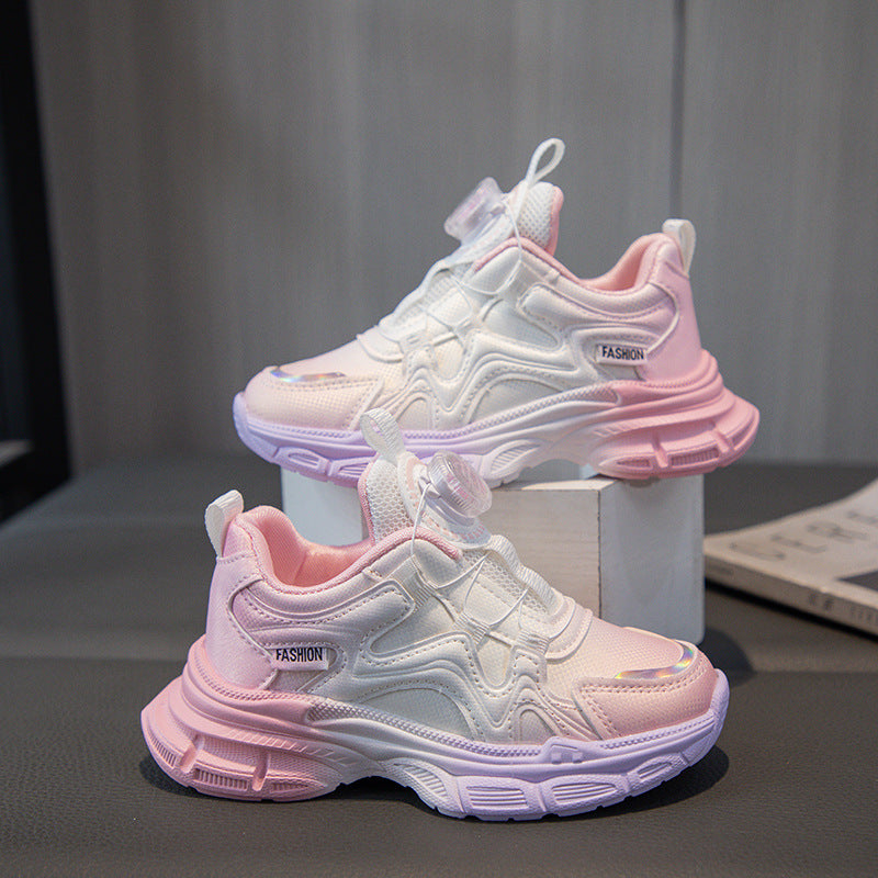 Girls Leather Sneakers