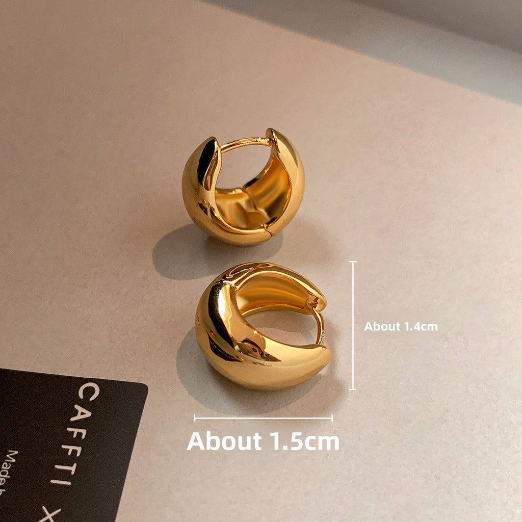 Metal droplet earring clasp