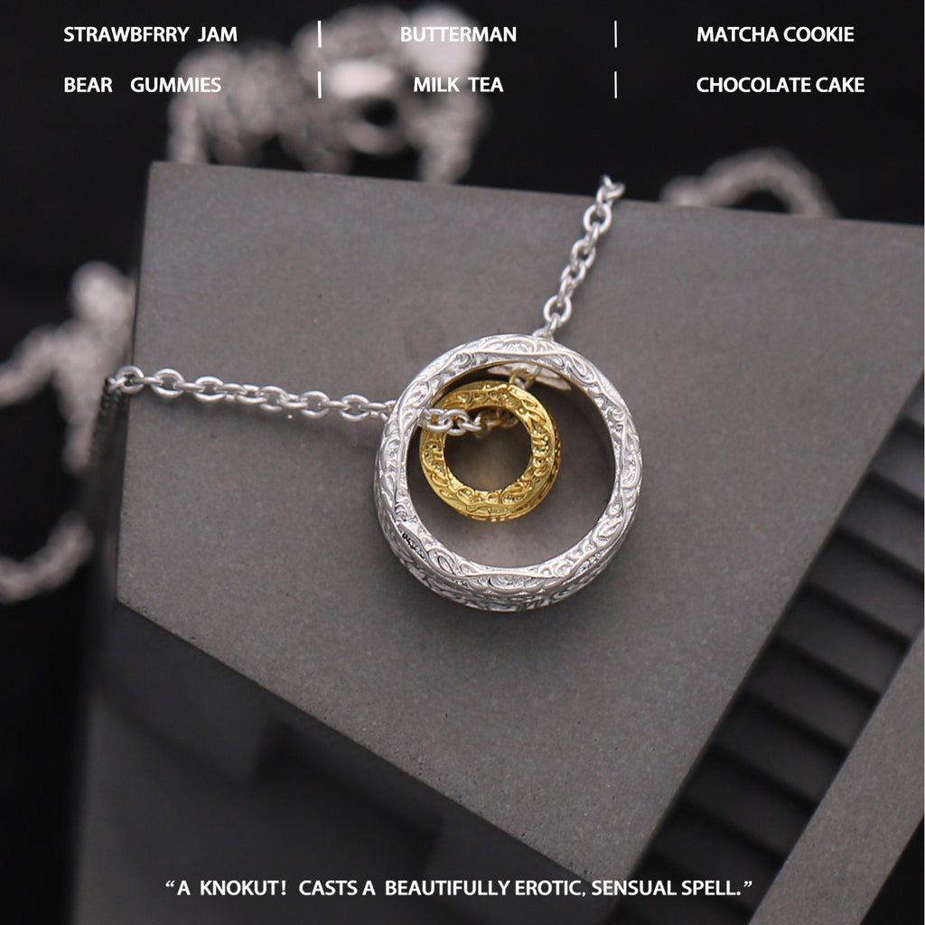 Textured Gold And Silver Nested Necklace Unlocks Personalized Trend