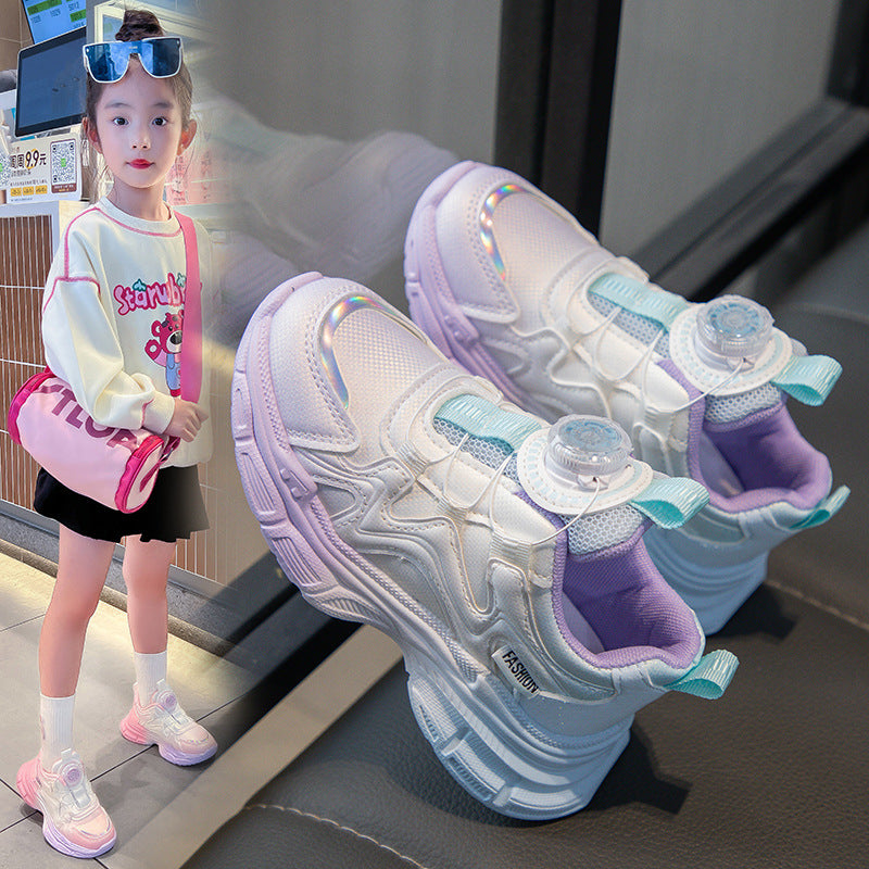 Girls Leather Sneakers