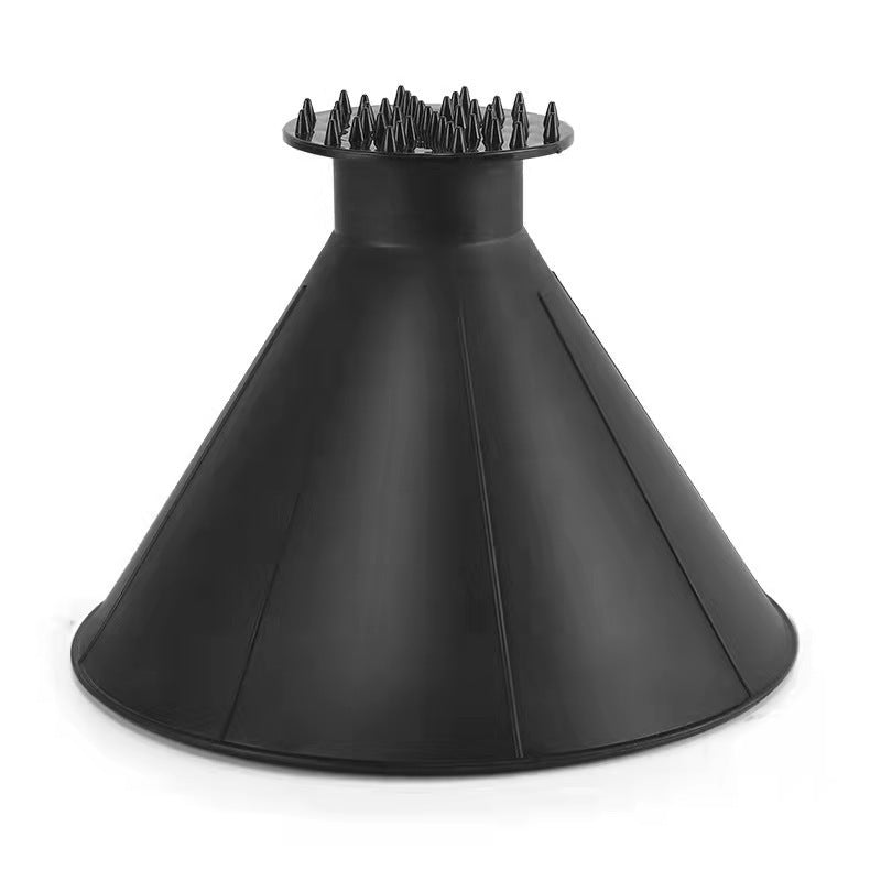 Multi-functional windshield snow scraper brush, fuel funnel glass snow remover