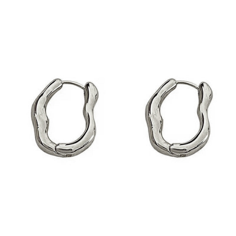 Irregular geometric earrings