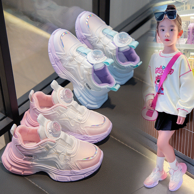 Girls Leather Sneakers