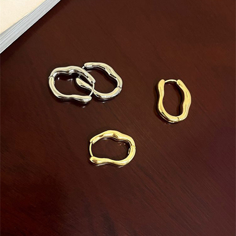 Irregular geometric earrings