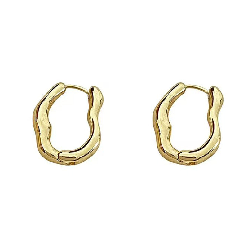 Irregular geometric earrings