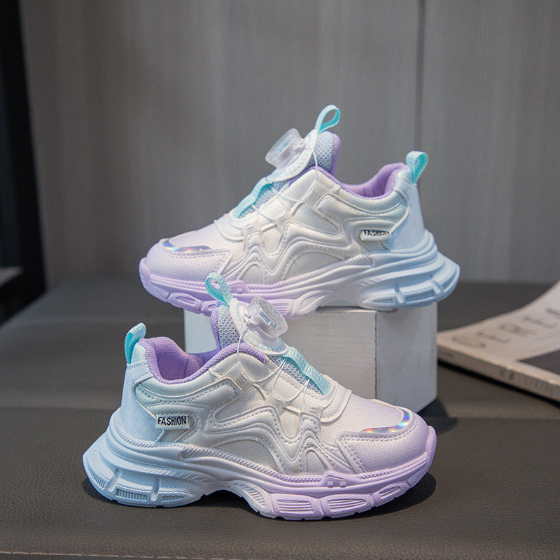 Girls Leather Sneakers