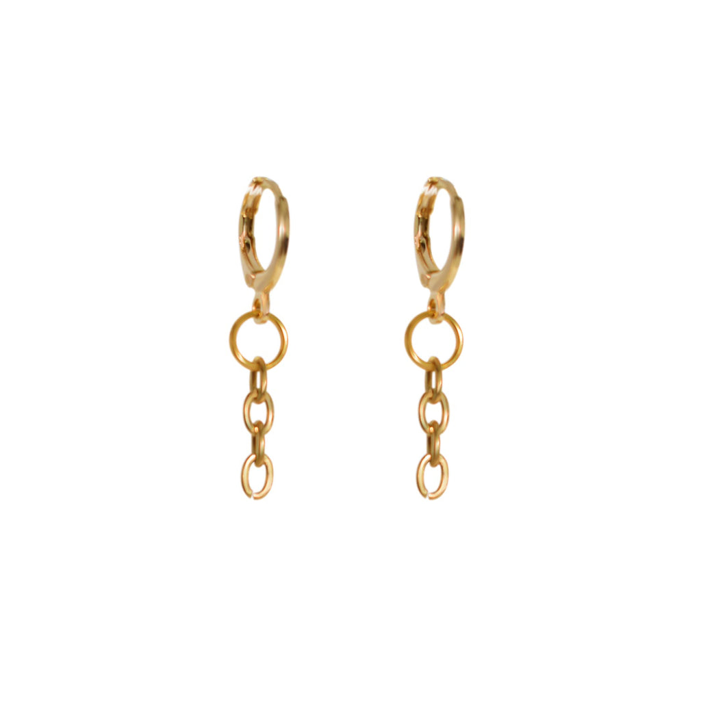 Minimalist Chain Drop Earrings | by Ifemi Jewels