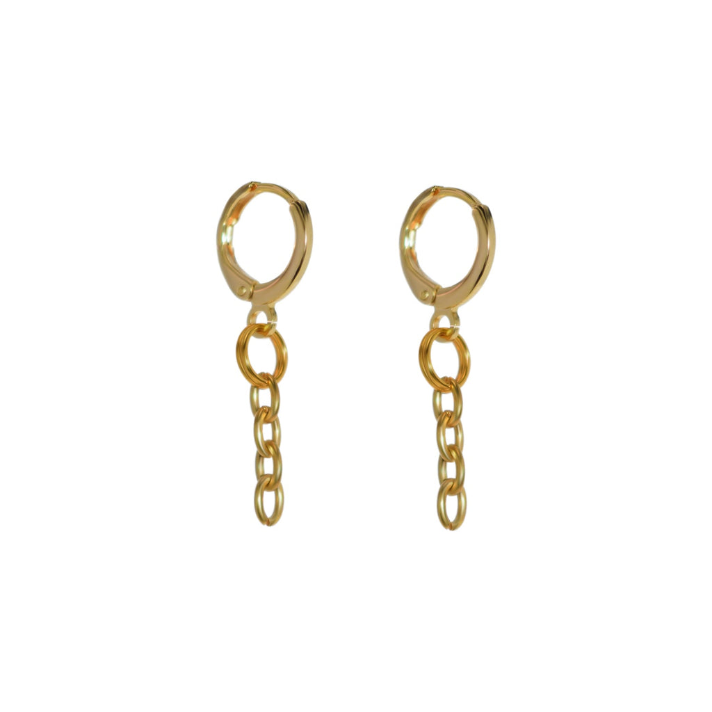 Minimalist Chain Drop Earrings | by Ifemi Jewels